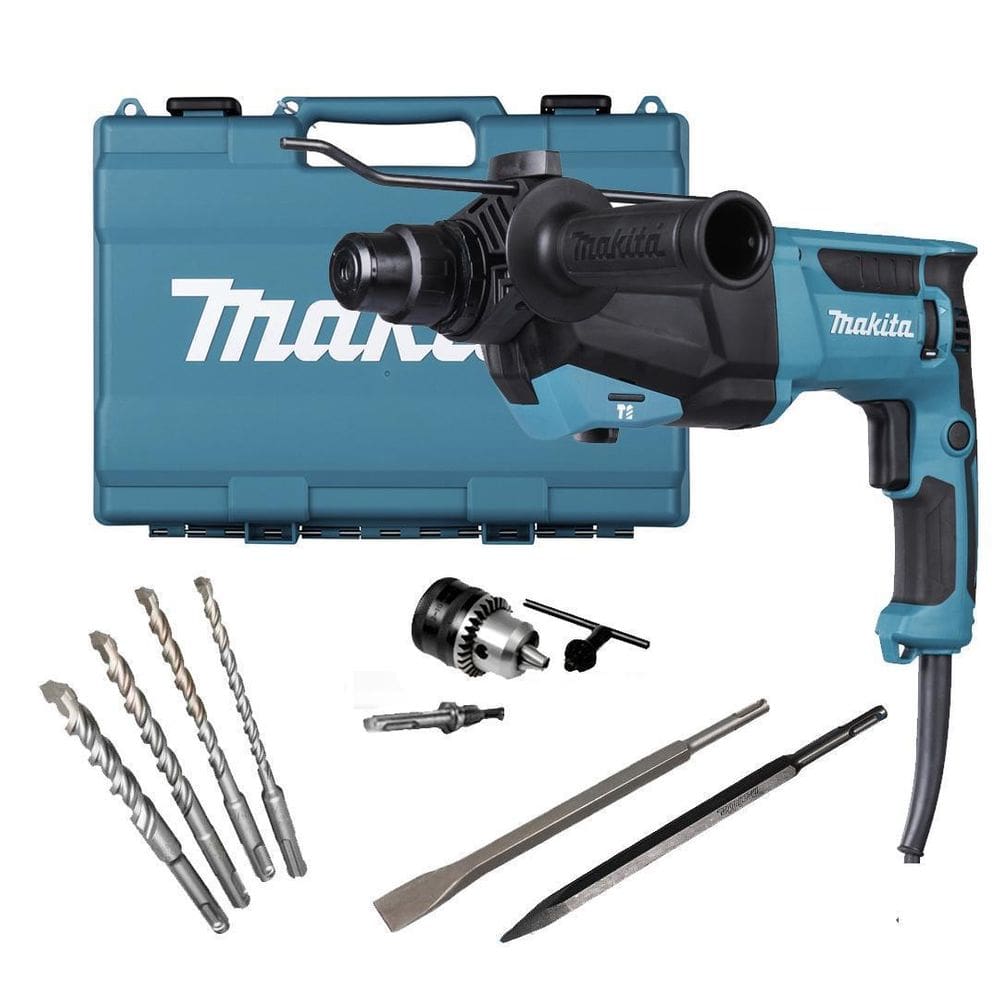 Martelete Romped Sds Plus Hr2670 Makita 800W + Kit Sds 110V