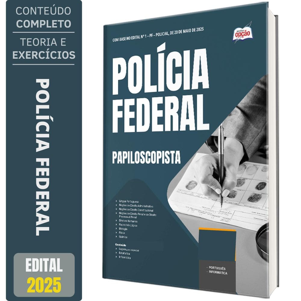 Apostila Polícia Federal Pf 2025 Papiloscopista Policial