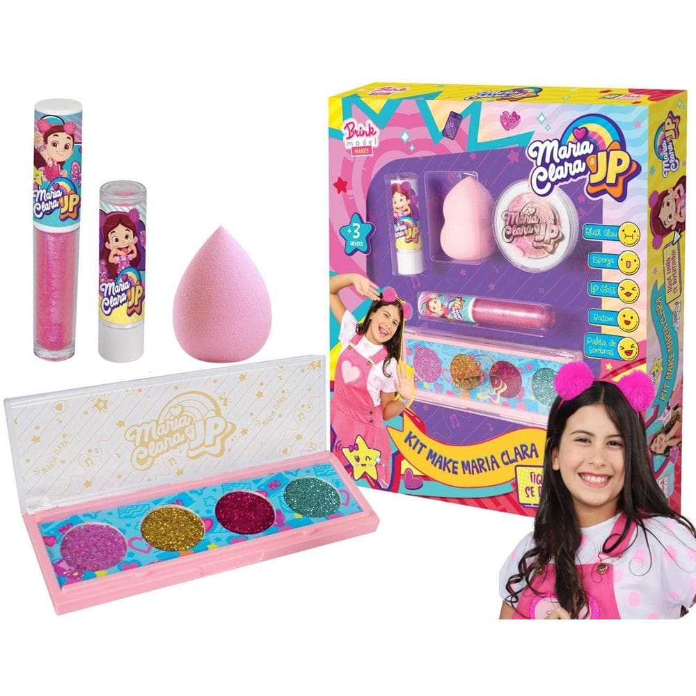 Kit Maquiagem Infantil Maria Clara Jp Youtuber Paleta Make