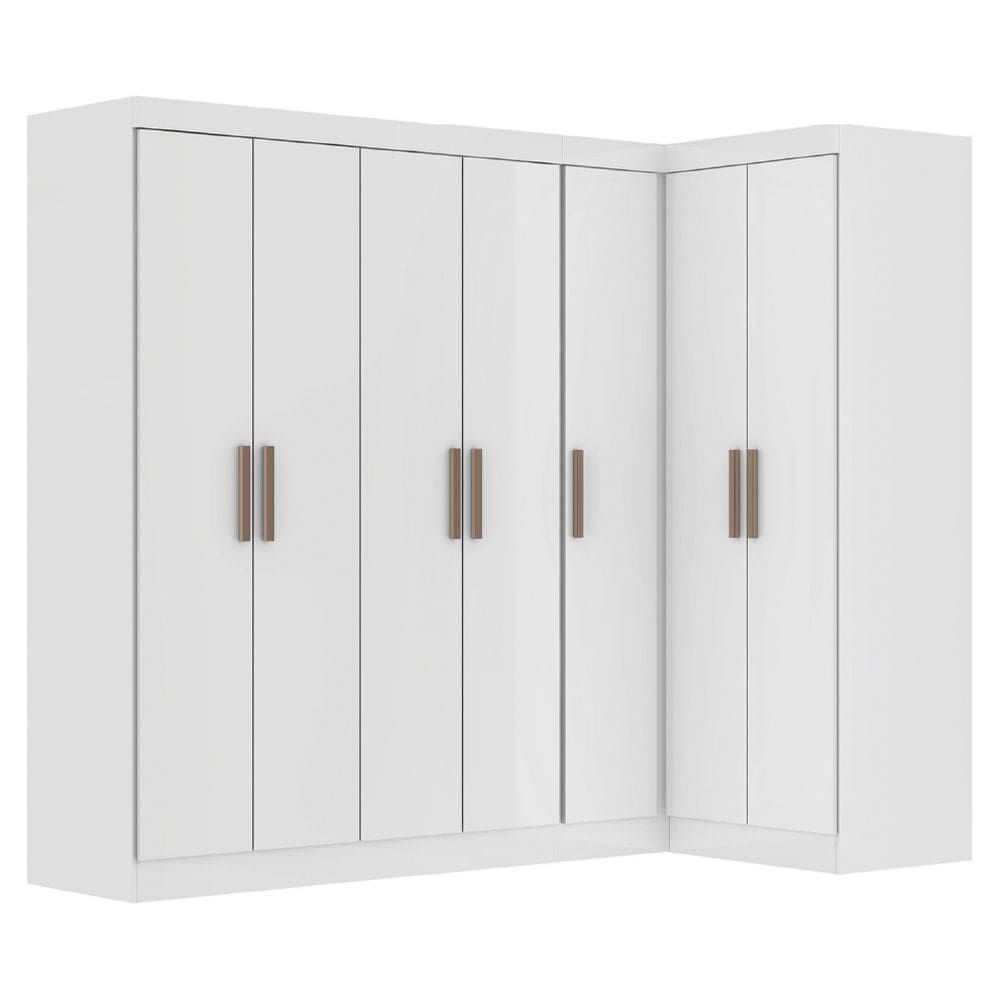 Quarto Modulado de Canto Madrid com 7 Portas Maxel