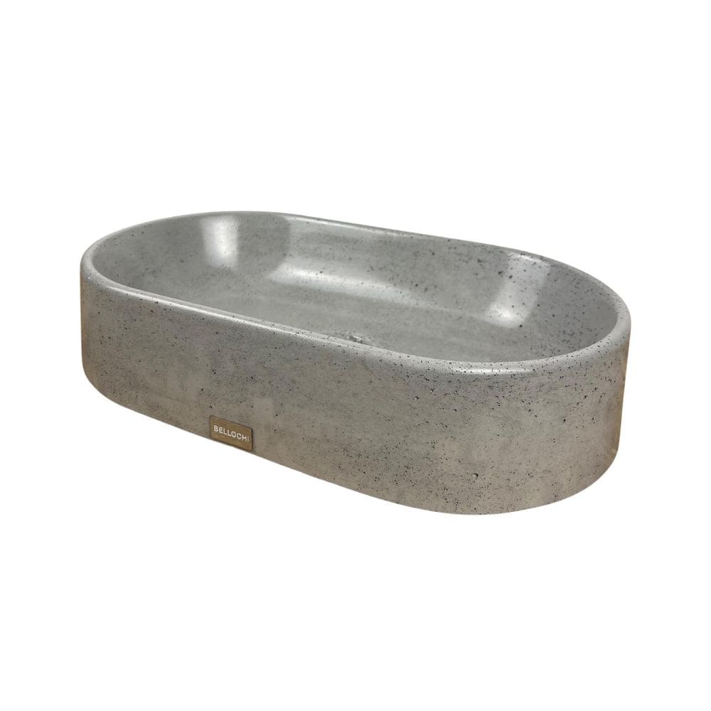 Cuba Banheiro Cinza De Apoio Oval Cinza