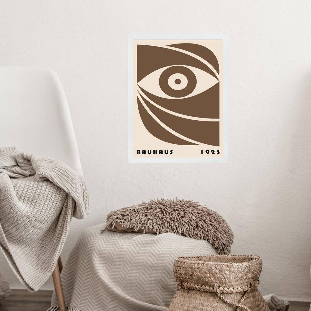 Quadro Bauhaus Poster Marrom - Bauhaus Eye 33X24Cm
