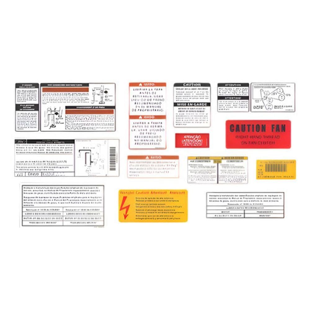Kit Adesivos De Advertências Para Motor Ranger Stx