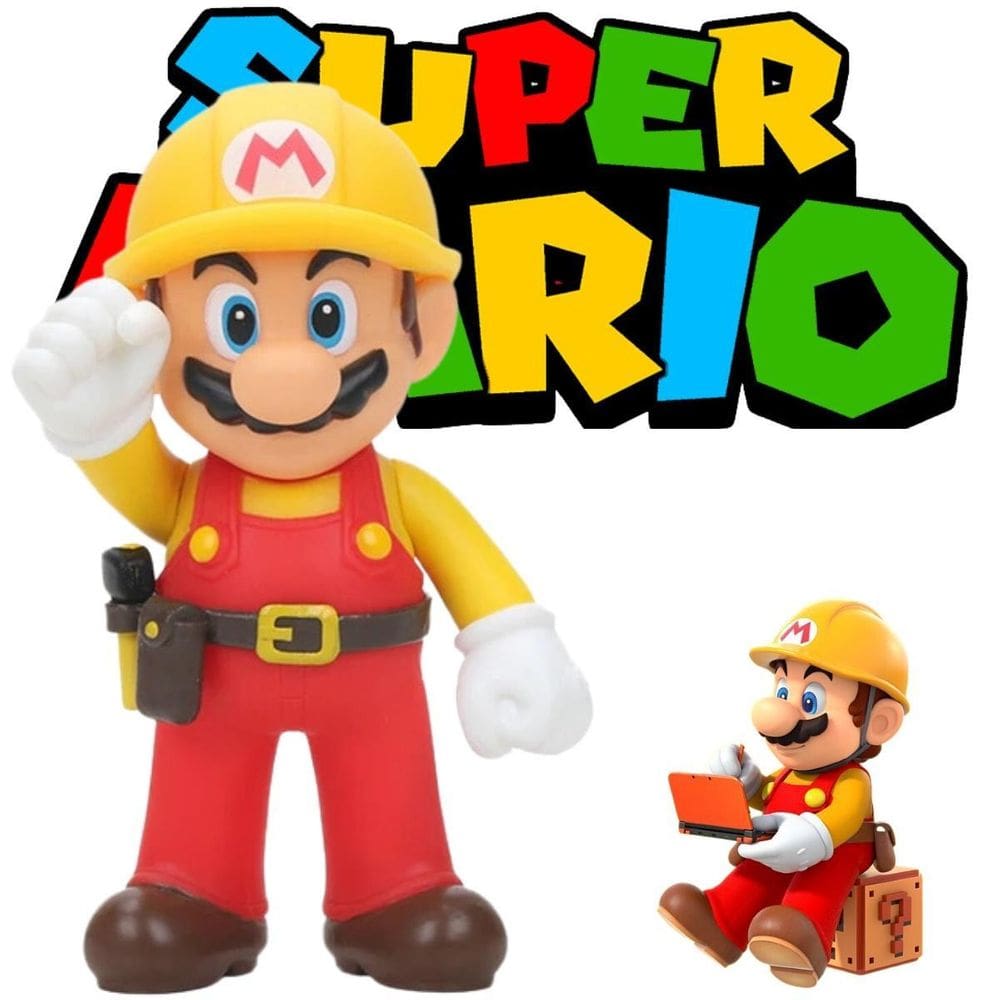 Action Figure Mario Construtor Super Mario Seu Filho