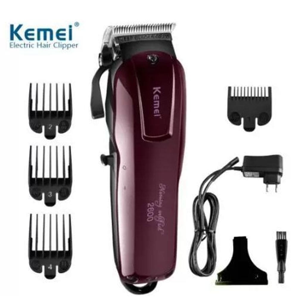 Maquininha Barbeiro  Kemei Km2600 Garantia E