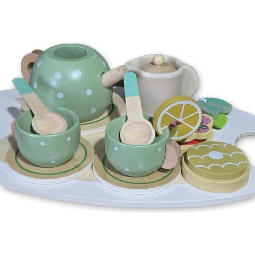 Kit Chá Café Casinha Madeira Cozinha Brinquedo Casinha