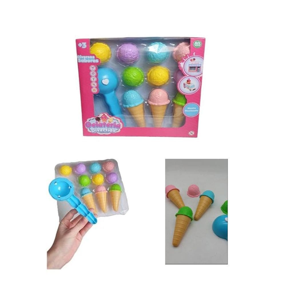 Brinquedo Kit Sorveteria Comidinhas Gelateria De Sorvete