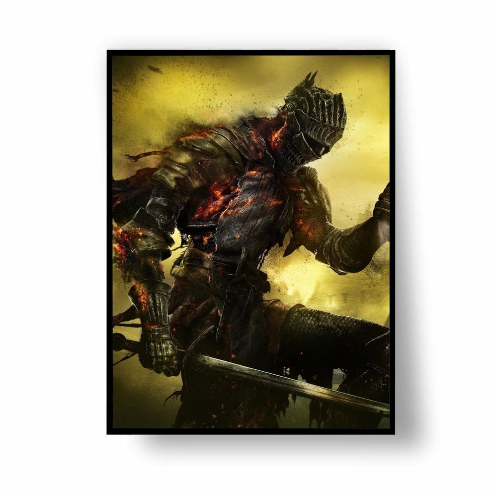 Placa/Quadro Decorativo Dark Souls 40X60Cm Ps 2Mm