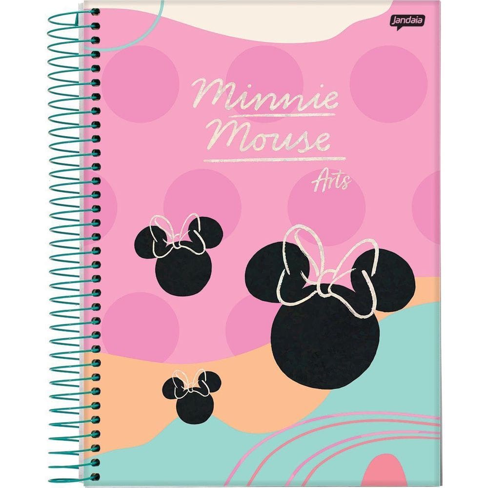 Caderno Universitário Minnie Arts 10 Matérias Escolar