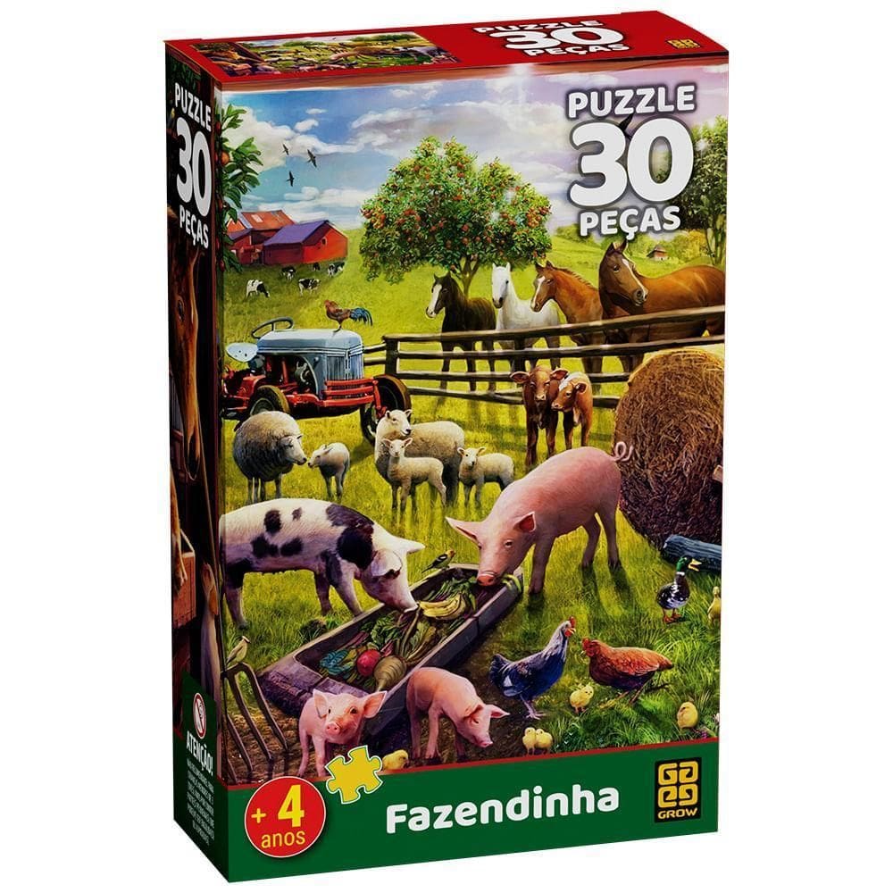 Puzzle 30 Peças Fazendinha