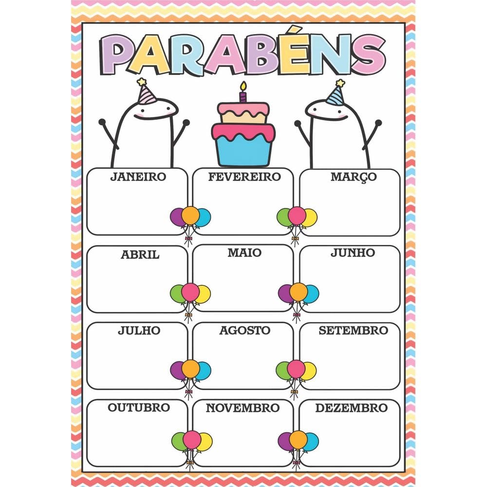 Banner Arte Pronta - Aniversariante Do Mês