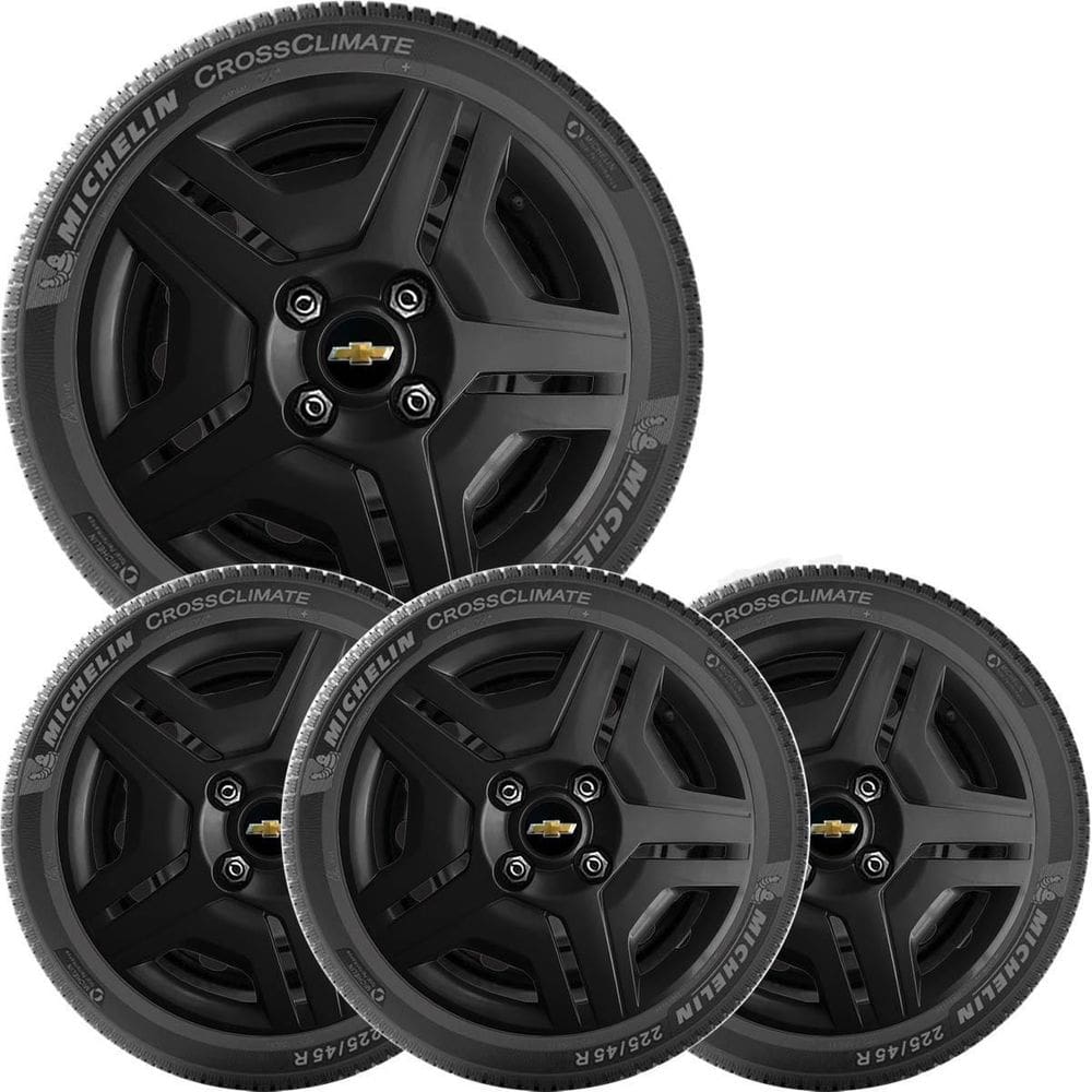 4X Calota Gm Onix Prisma Corsa Aro 14 Preto Brilhante