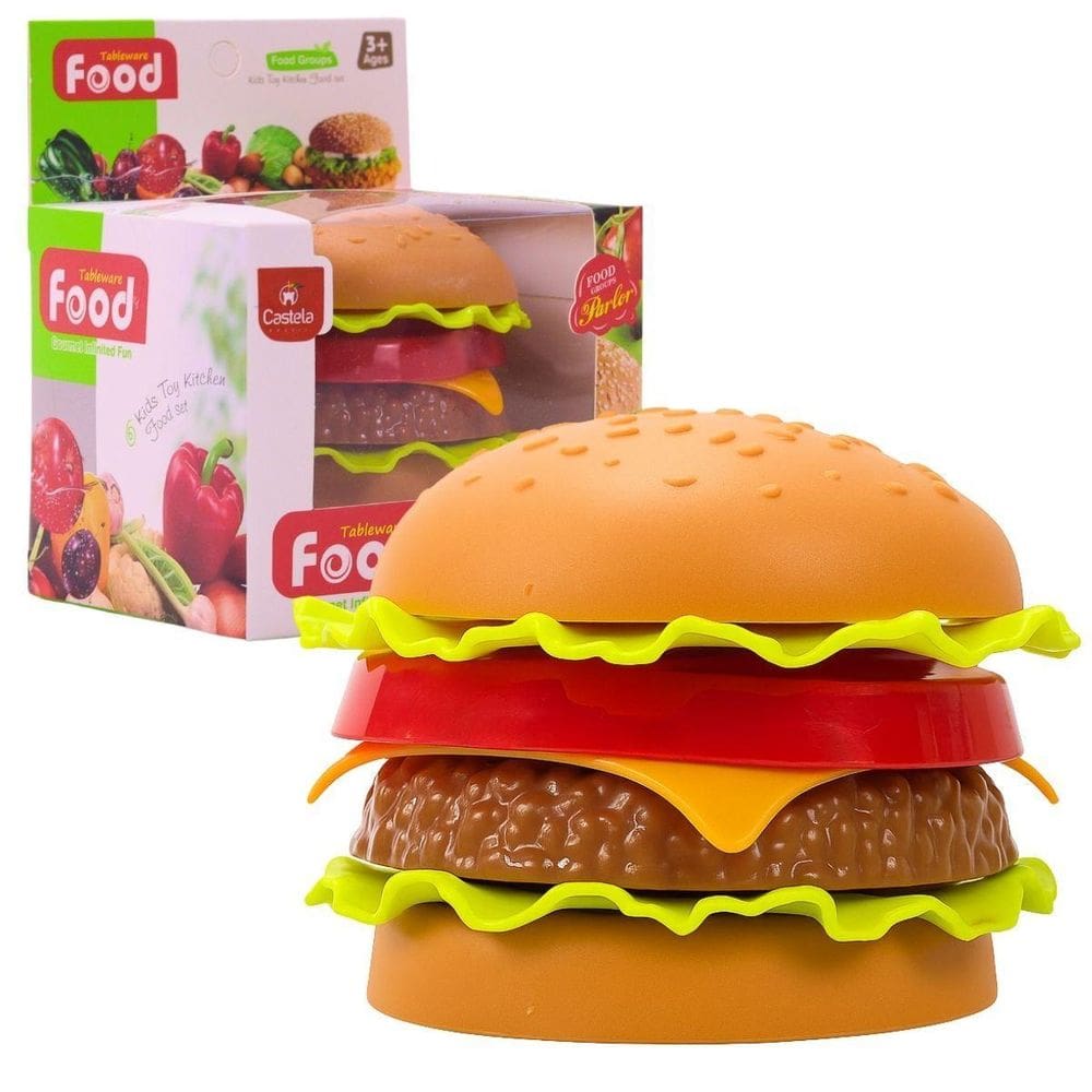 Brinquedo Comidinha Hambúrguer Montável - Castela