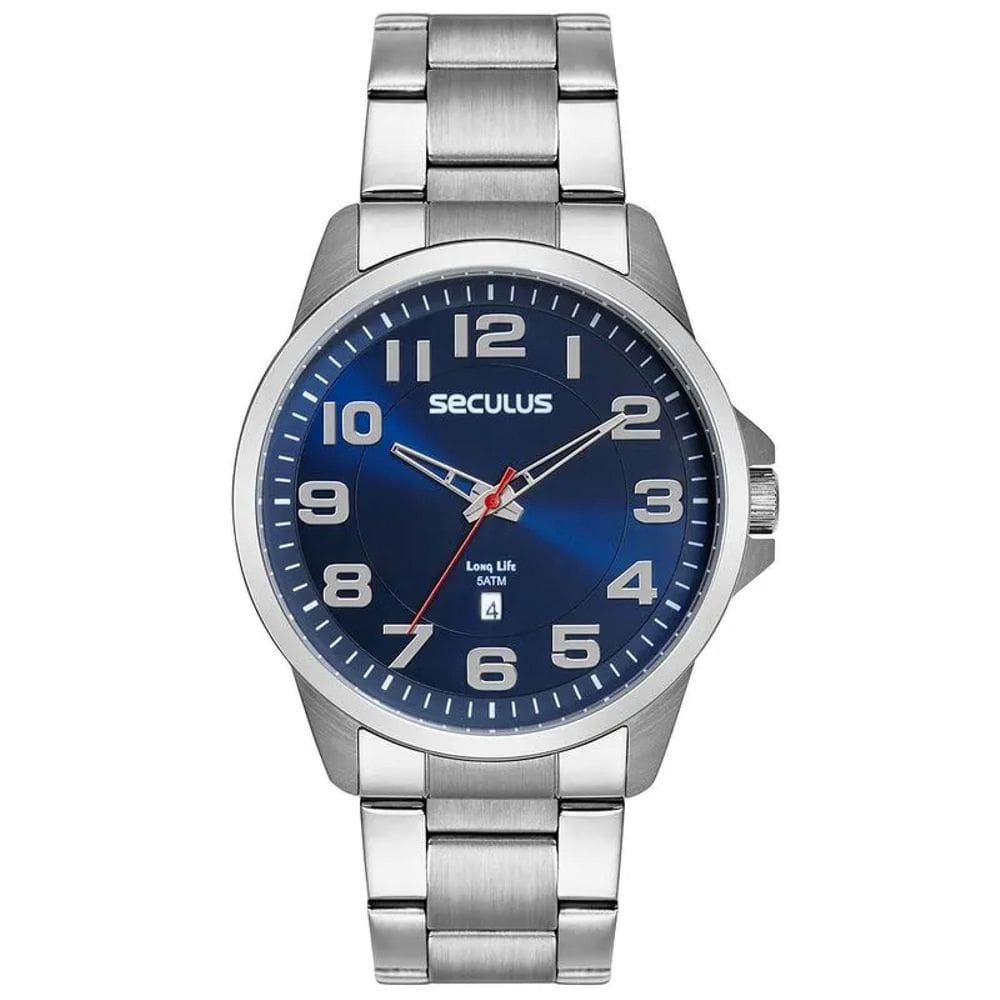 Relógio Seculus Long Life 44216G0Svna1 Prata