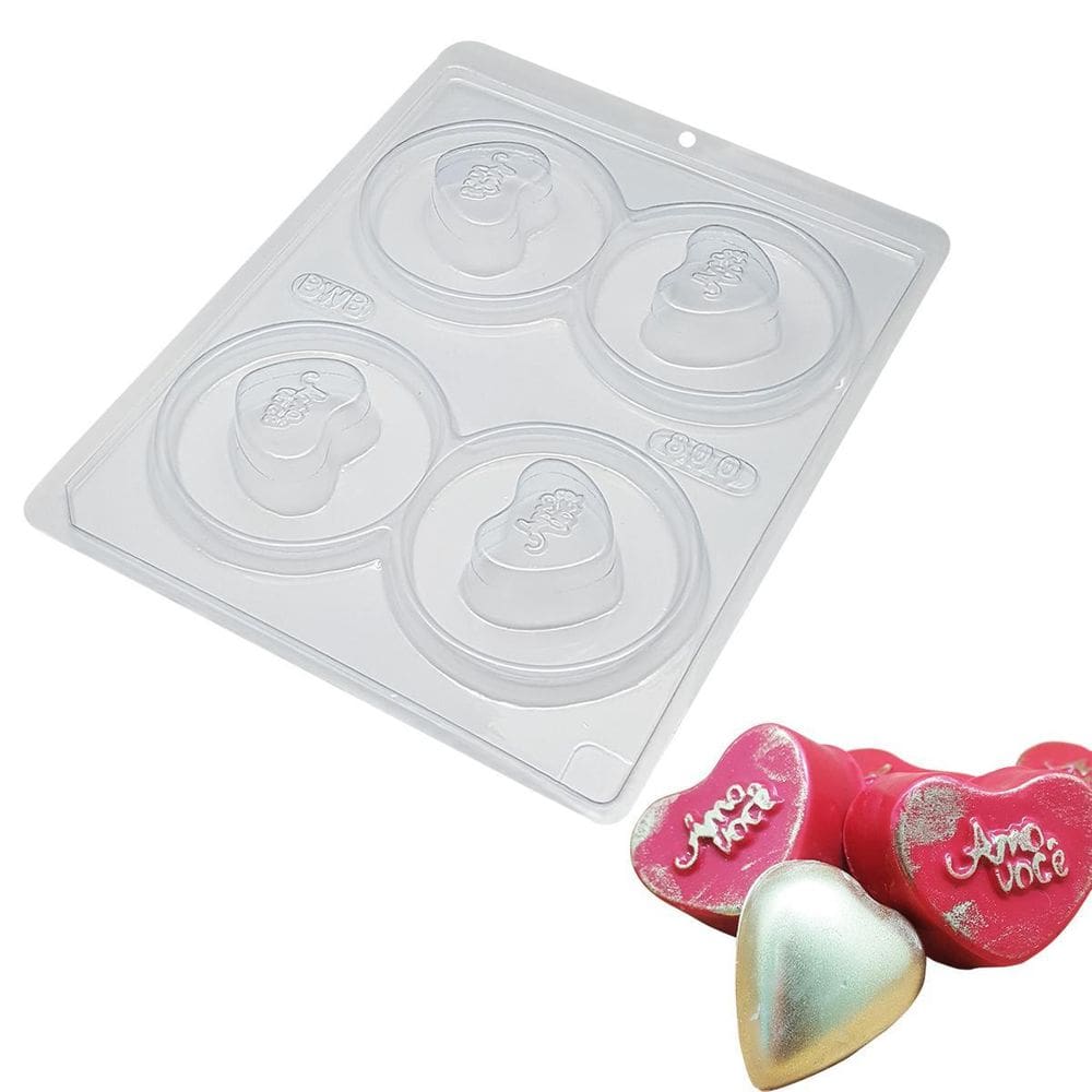 Conjunto Forma Chocolate Trufa Coração Bwb 800 25G