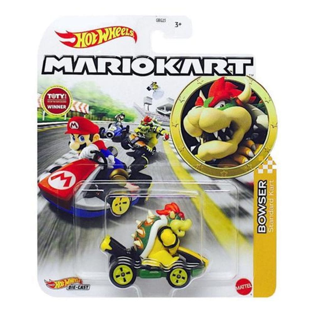 Hot Wheels Mario Kart Bowser Standard Kart Grn20
