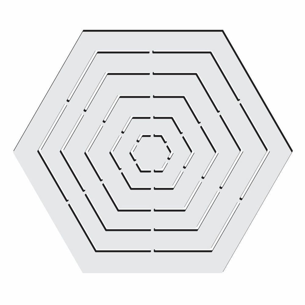 Gabarito Hexágonos Patchwork Fuxico Régua Molde Acrilico