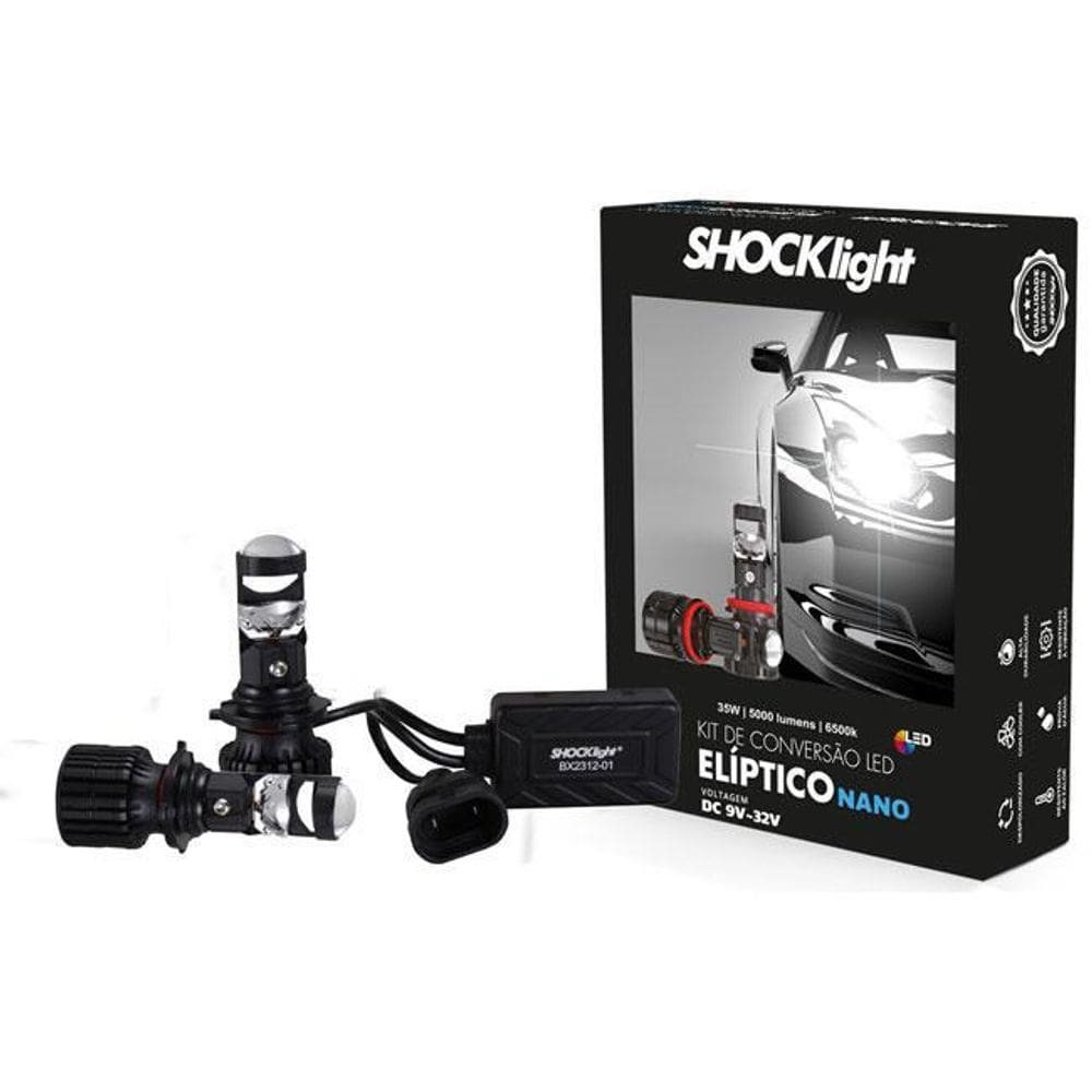 Farol Led Lampada Nano Hb4 Projetor Canhão Facil Instalaçao