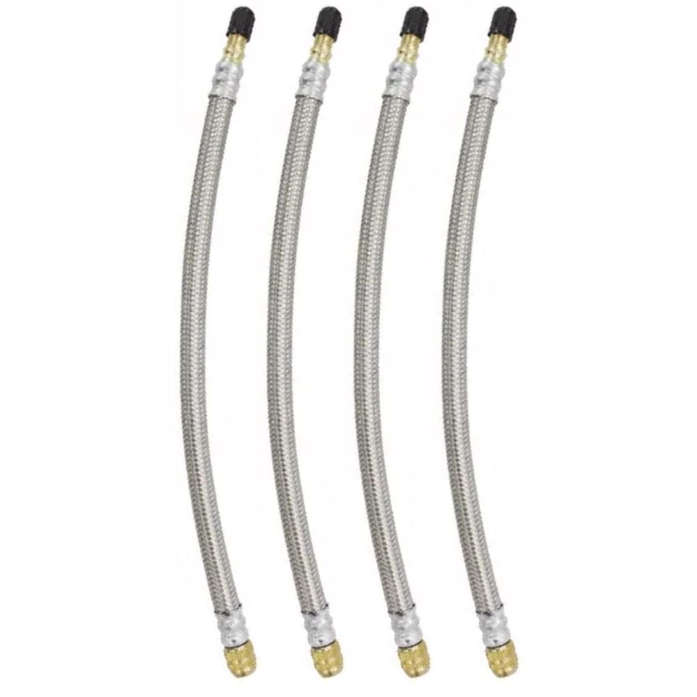 4 Prolongador Extensão Flexível Malha De Aço 270Mm