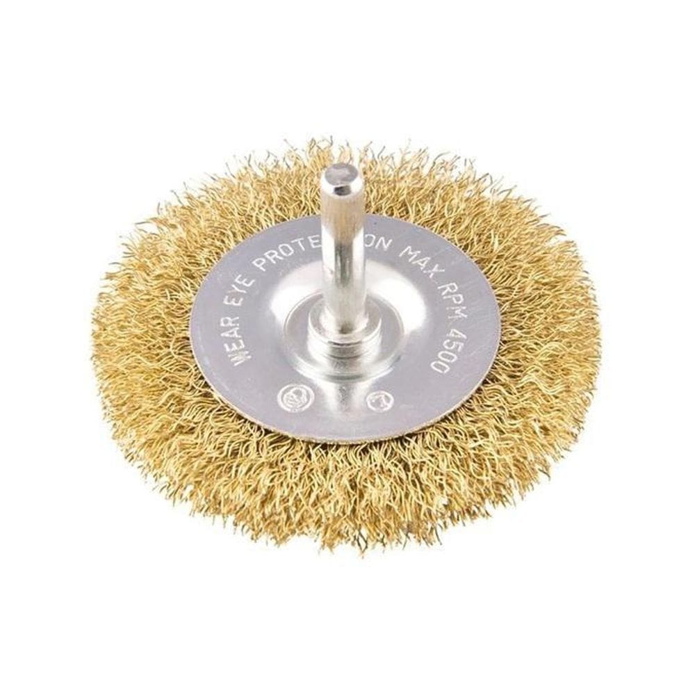 Escova Aço Circular C/Haste - 075X10X06 Mm 32.012 - Dis-Flex