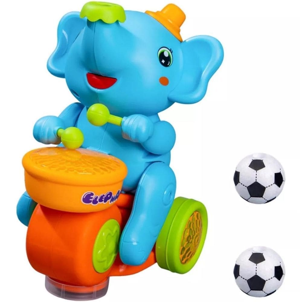 Brinquedo Educativo Elefante Musical Luzes E Sons Ideal