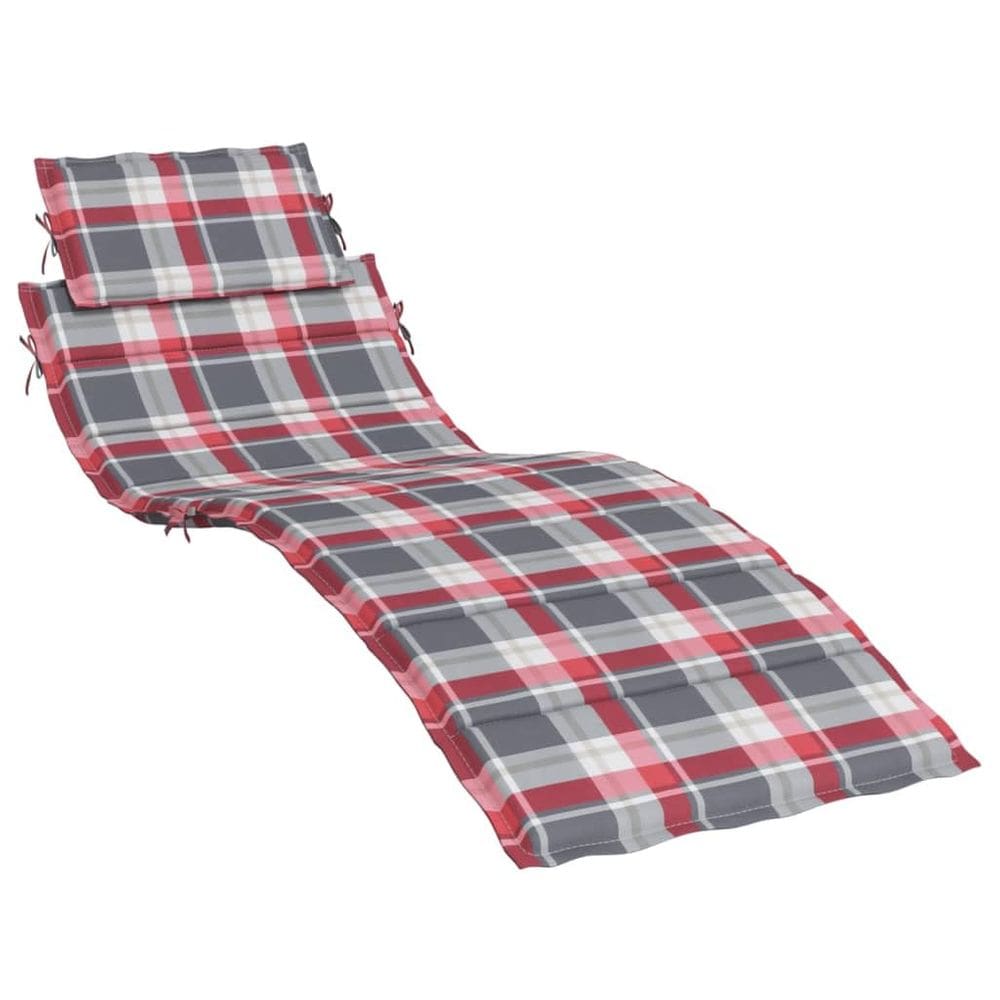 Almofada de espreguiçadeira vidaXL para exterior/interior em tecido Oxford vermelho