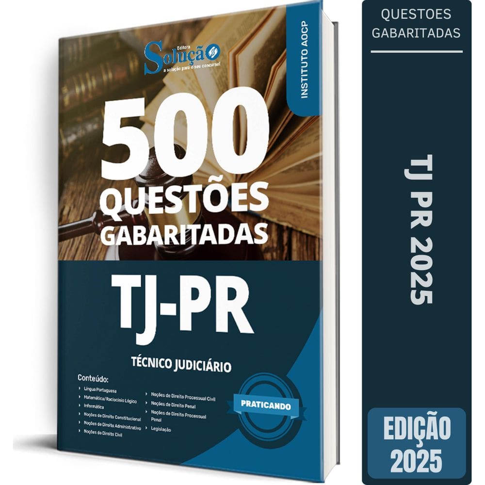 Caderno Questões Tj Pr 2025 Técnico Judiciário Questões