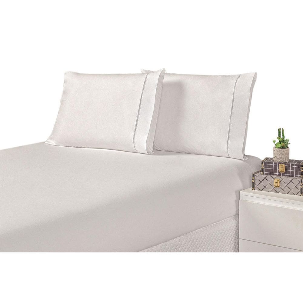 Jogo de Cama LAURA Casal BRANCO