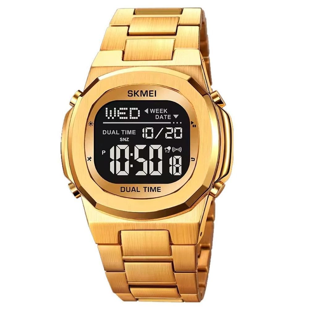 Relógio Masculino Skmei Digital 2004 Dourado
