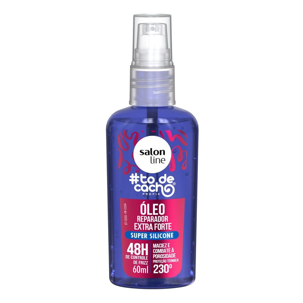 Óleo Capilar Slaon Line Reparação Extra Forte To de Cacho Super Silicone 60ml