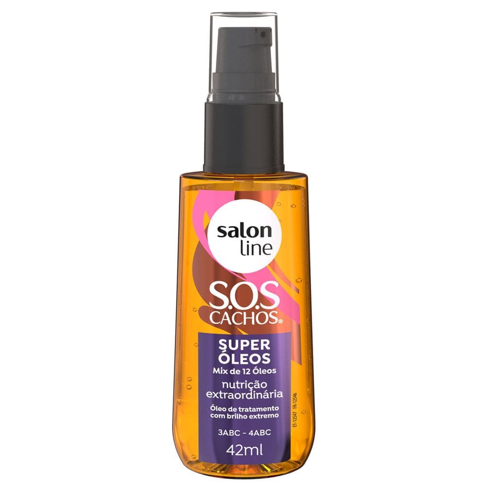 Óleo Capilar Salon Line S.O.S Cachos Super Óleos Nutrição Extraordinária 42ml