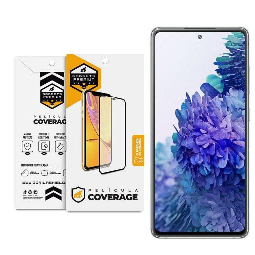 Película Coverage 5D Pro Preta Para Samsung Galaxy S20 Fe