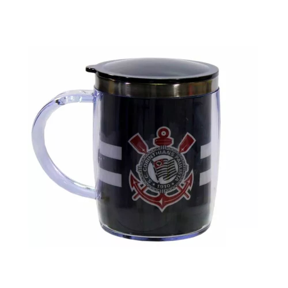 Caneca Térmica Listrada Corinthians 450ml