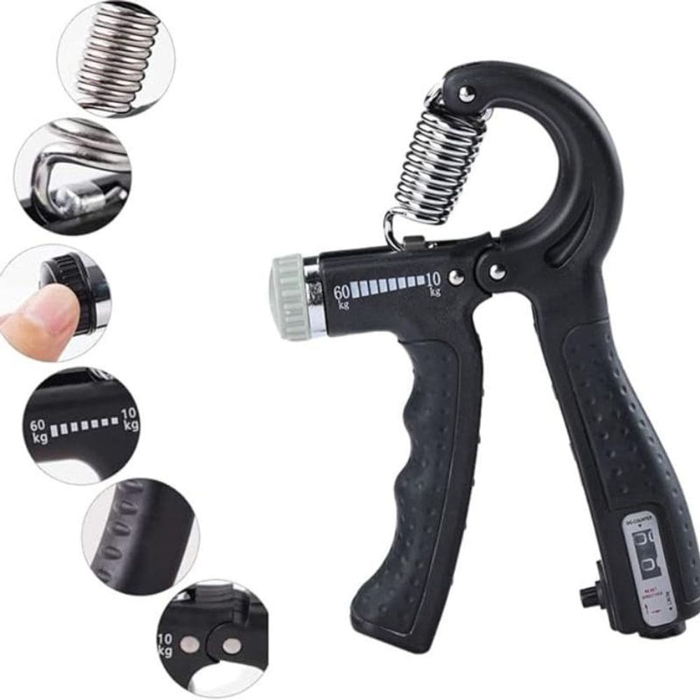 Hand Grip Preto Com Contador