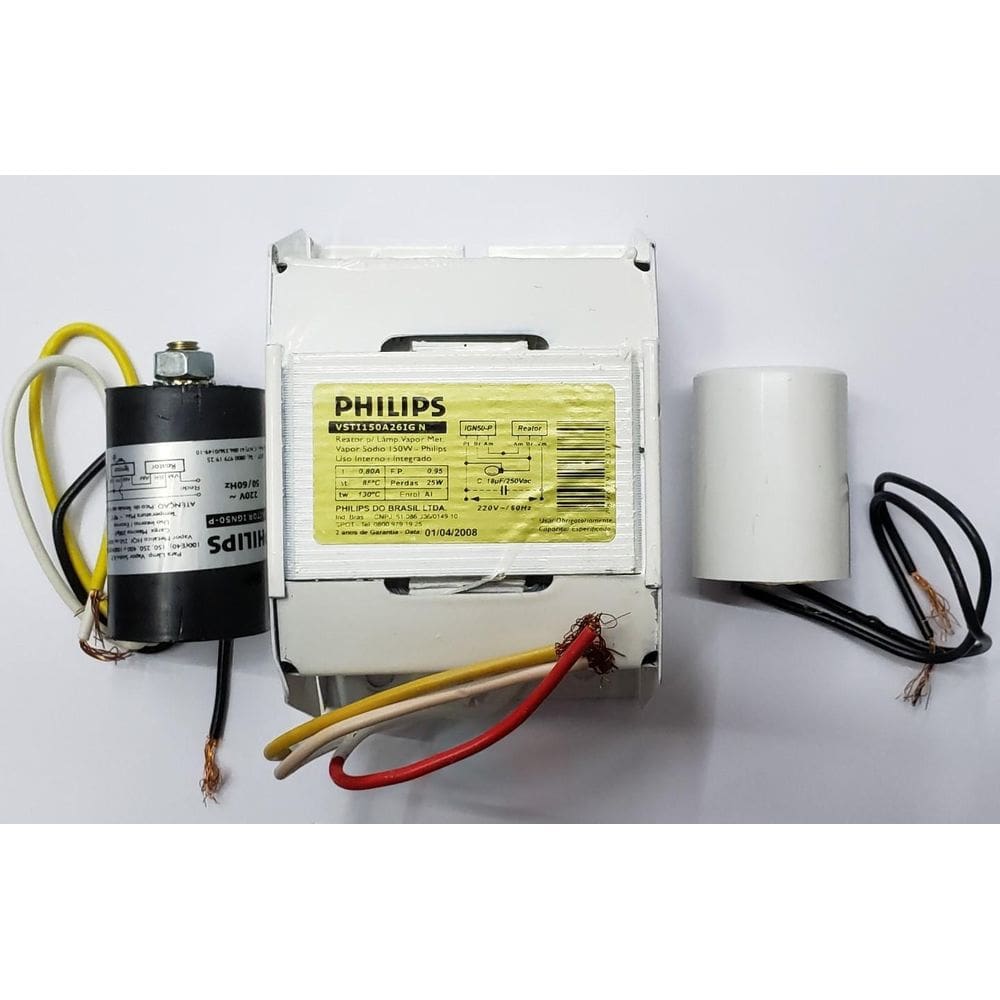 Reator 150W Eletromagnético Uv Hqi P/1 Lâmpada 220V Capacito