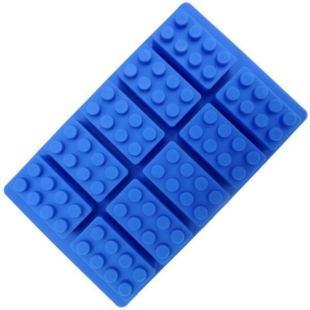 Forma Em Silicone Para Gelo - Bloco De Montar