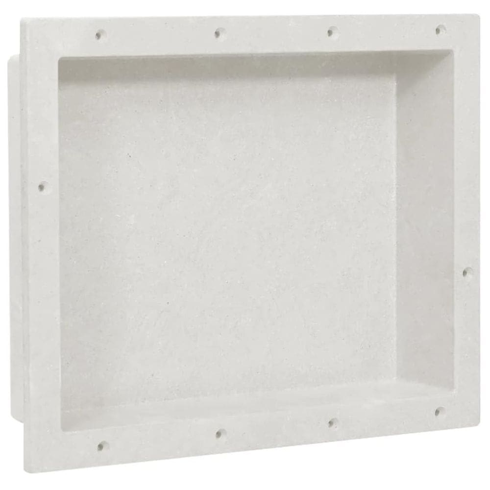 Nicho de chuveiro vidaXL Matt White SMC Resina 16,1x20,1x3,9cm