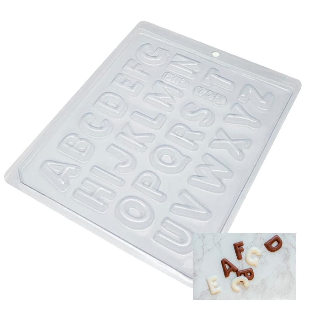 5Un Formas De Acetato Alfabeto Pequeno Chocolate Bwb