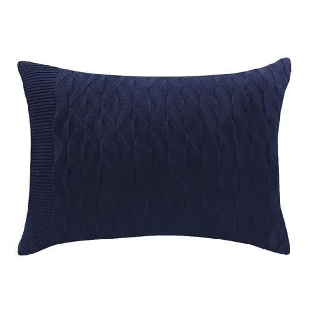 Porta Travesseiro Em Tricot Philippa - Decortrico Marinho