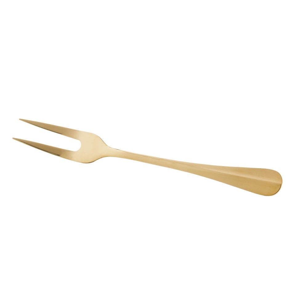 Garfo Aco Inox P/Assado Positano Dourado 28Cm