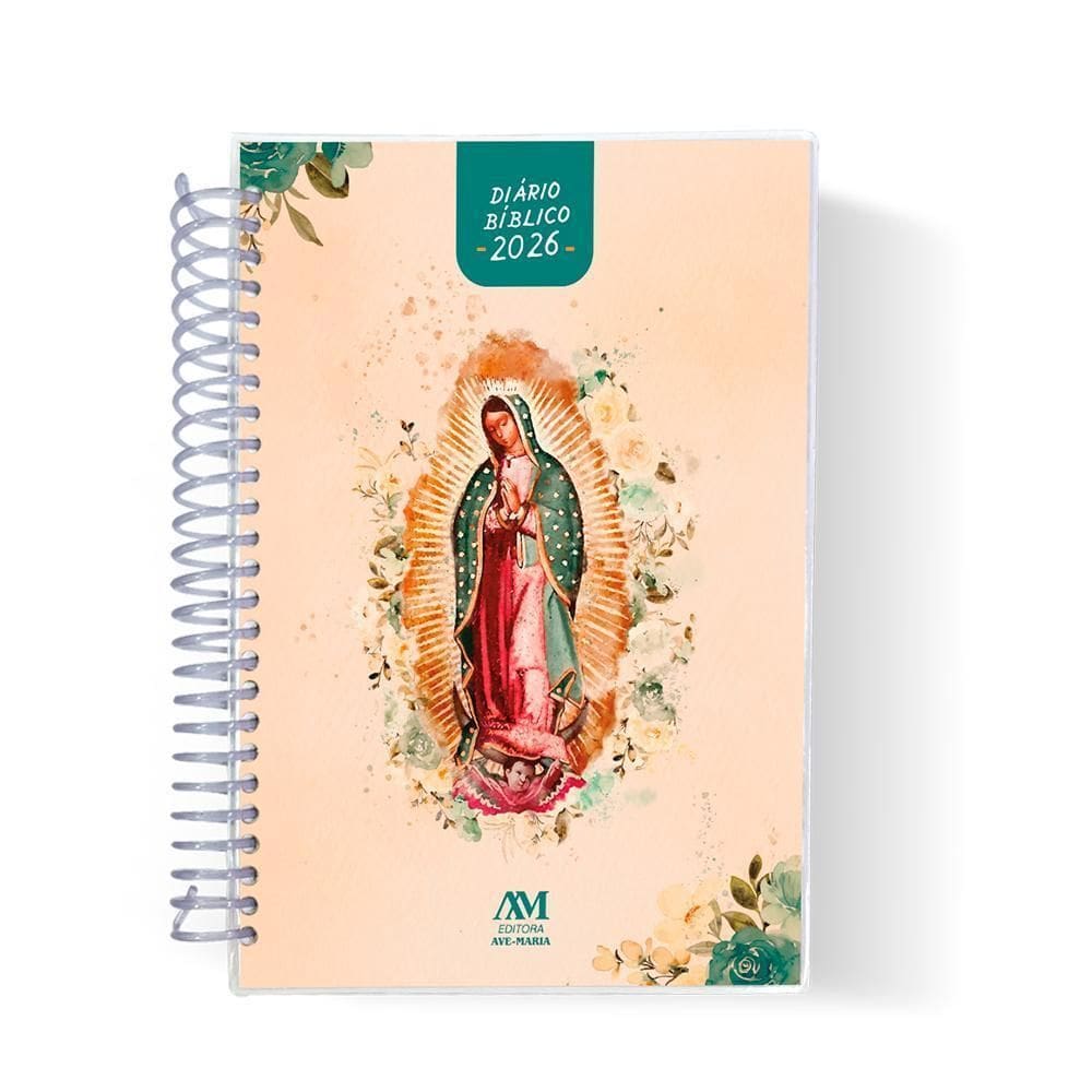 Agenda Diário Bíblico 2026 Espiral Nossa Senhora Guadalupe