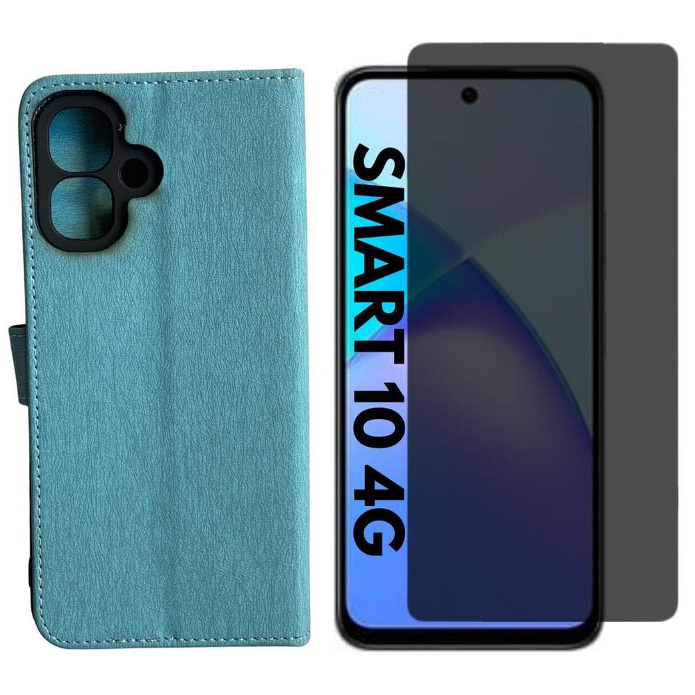 Capa Carteira + Pel. Hidrogel Privativa Compativel Infinix