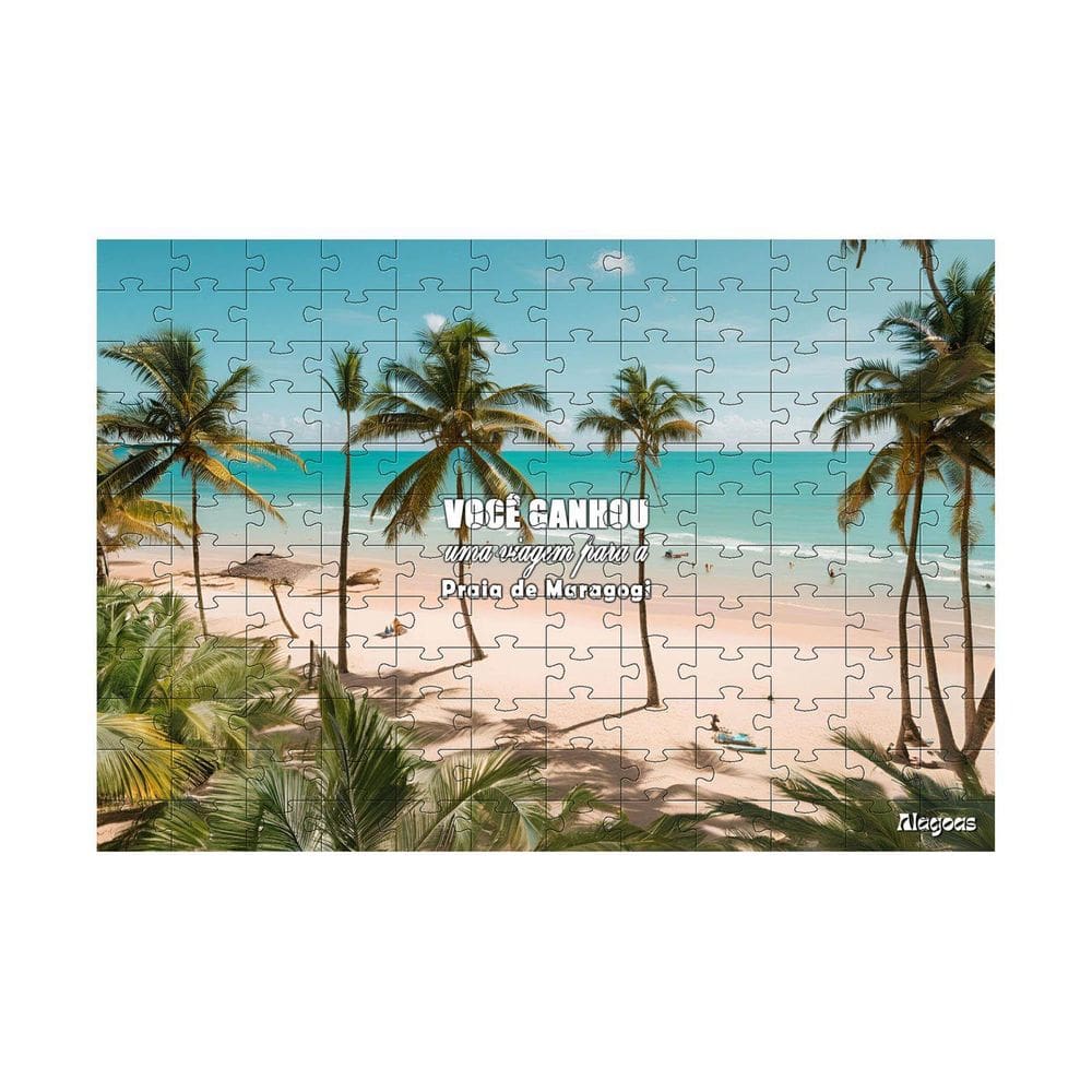 Quebra-Cabeça Viagem Surpresa Alagoas De 40 Peças Em Mdf