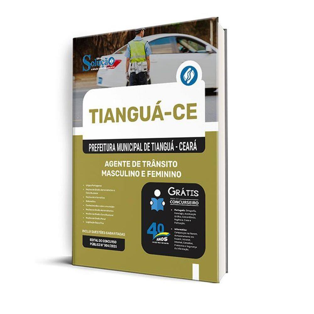 Apostila Prefeitura Tianguá Ce 2025 Agente Trânsito