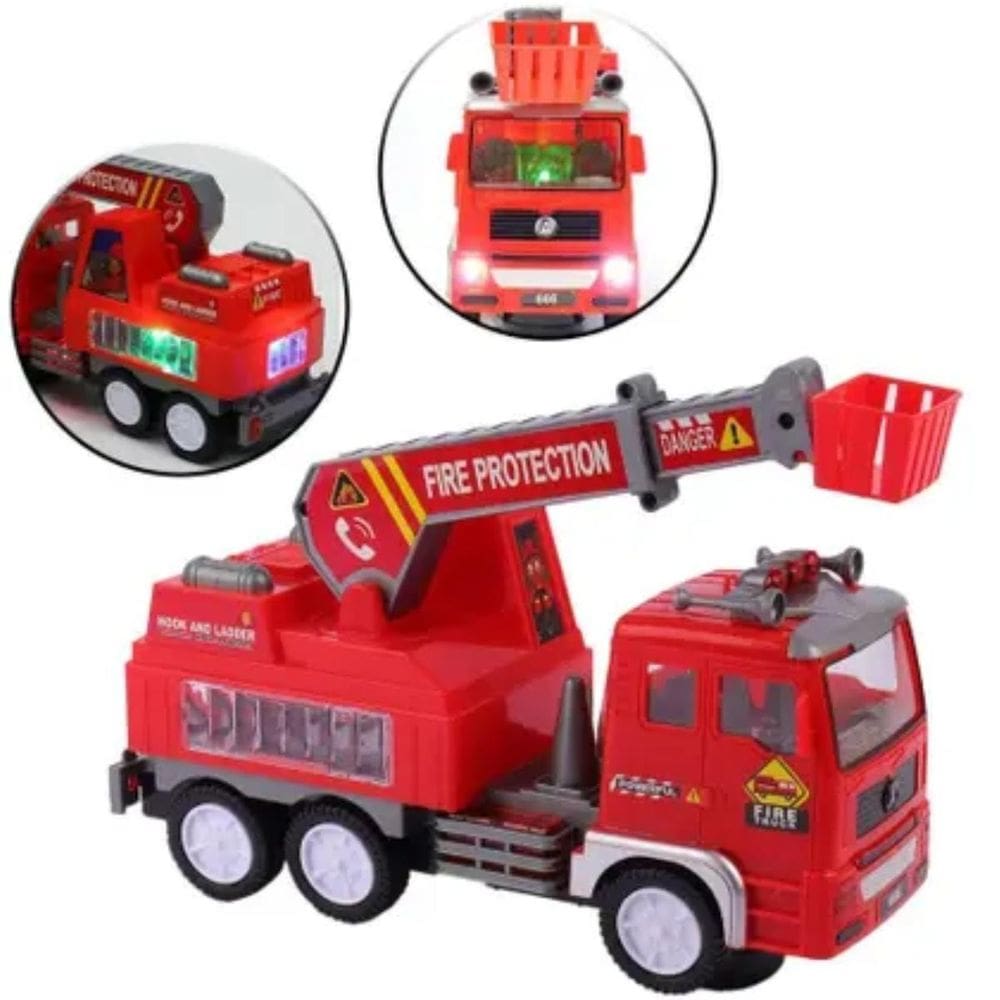 Caminhão Bombeiro Infantil Som E Luzes Brinquedo Crianças