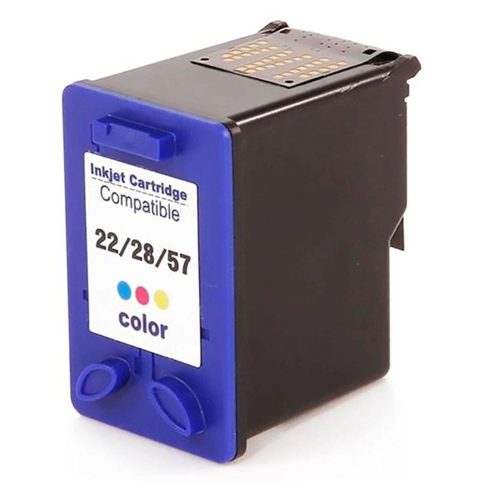 Cartucho de Tinta Colorido Compatível com 22 28 57 para F4180 F380 J3680 D2360 D2460 3920 3930 3420 D1455 D1360 14ml