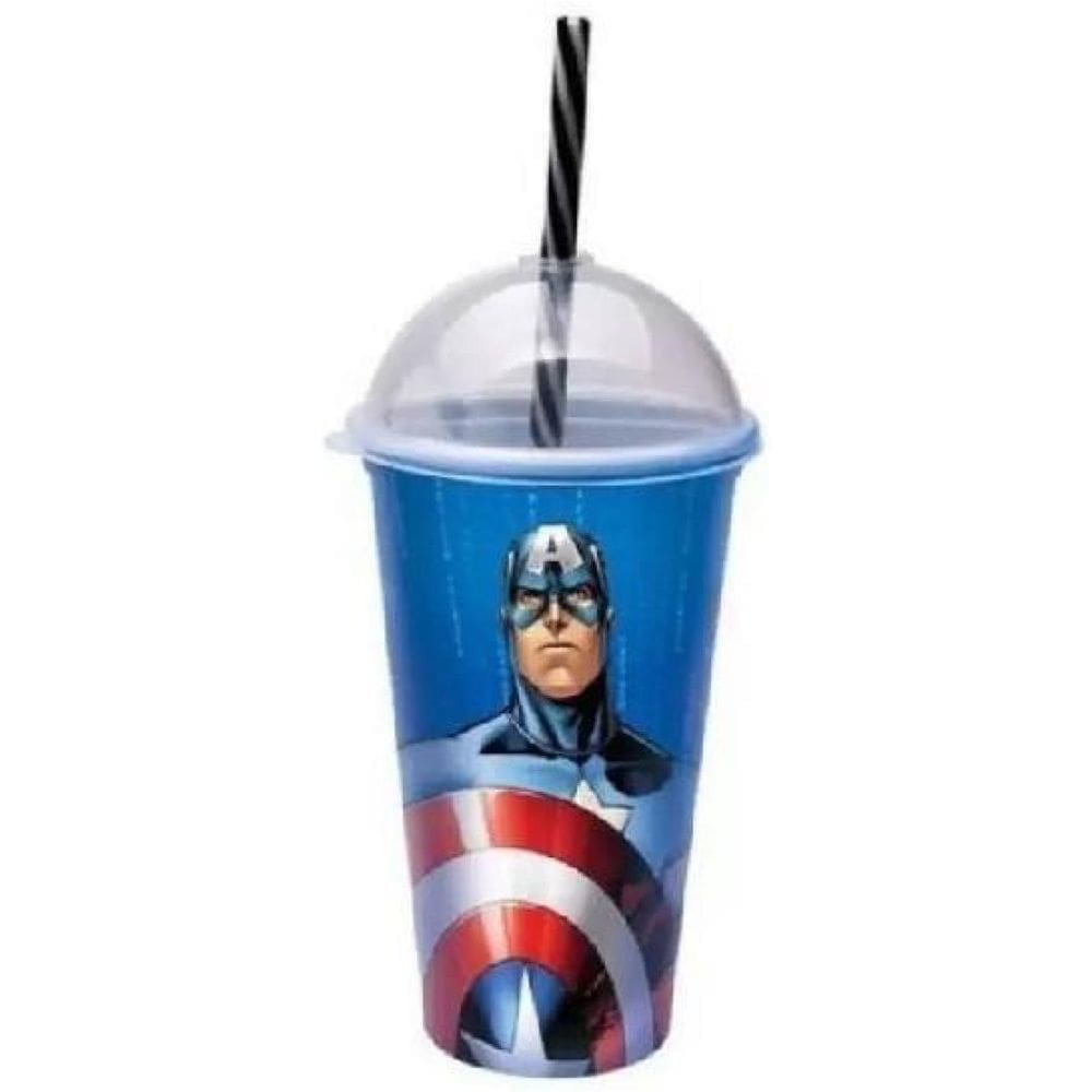 Copo Shake Capitão América De 500 Ml
