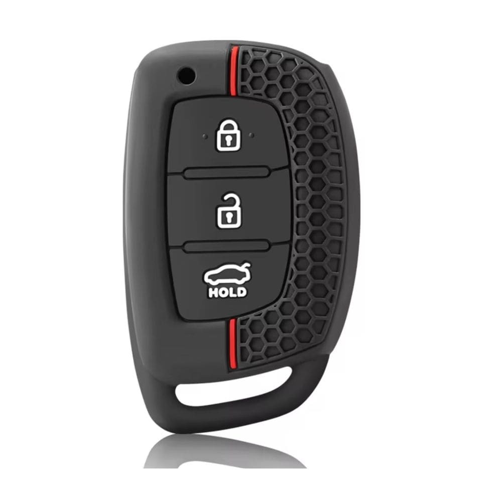 Capa Protetora Silicone para Chaves Hyundai Creta, New Tucson, Santa fe, Elantra, Ix35, (03 Botoes)