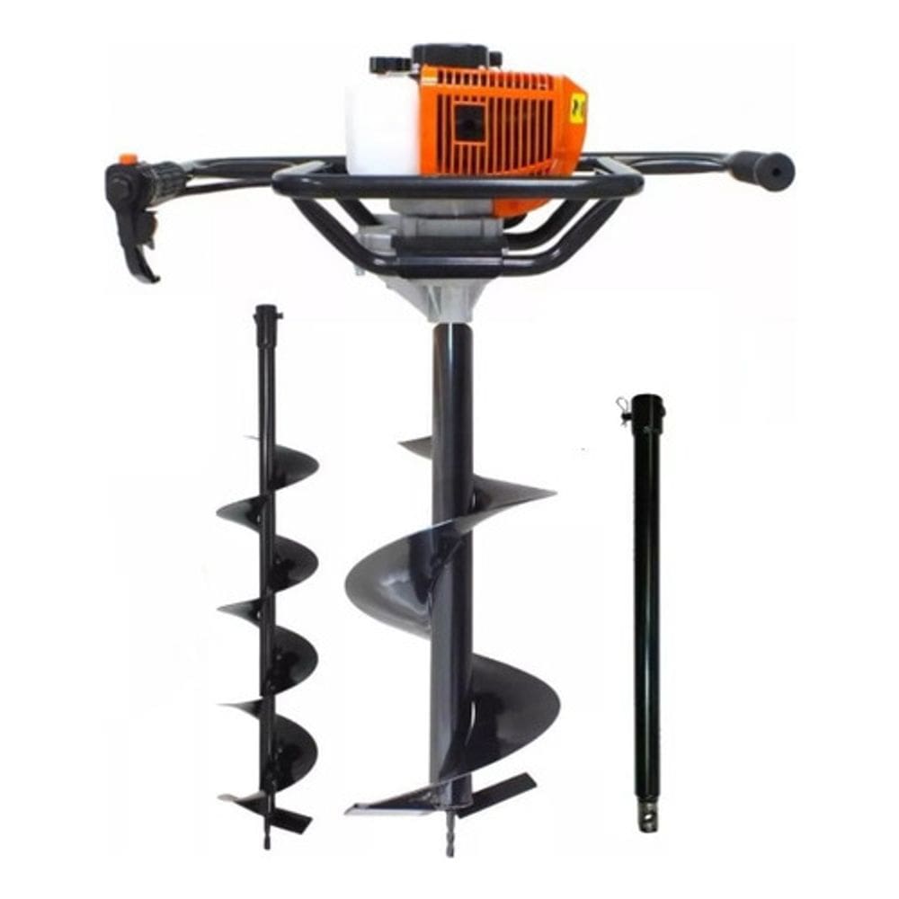 Perfurador de Buraco a Gasolina Vulcan VPS520S com 2 Brocas 80x30cm + 80x15cm + Extensão 60cm