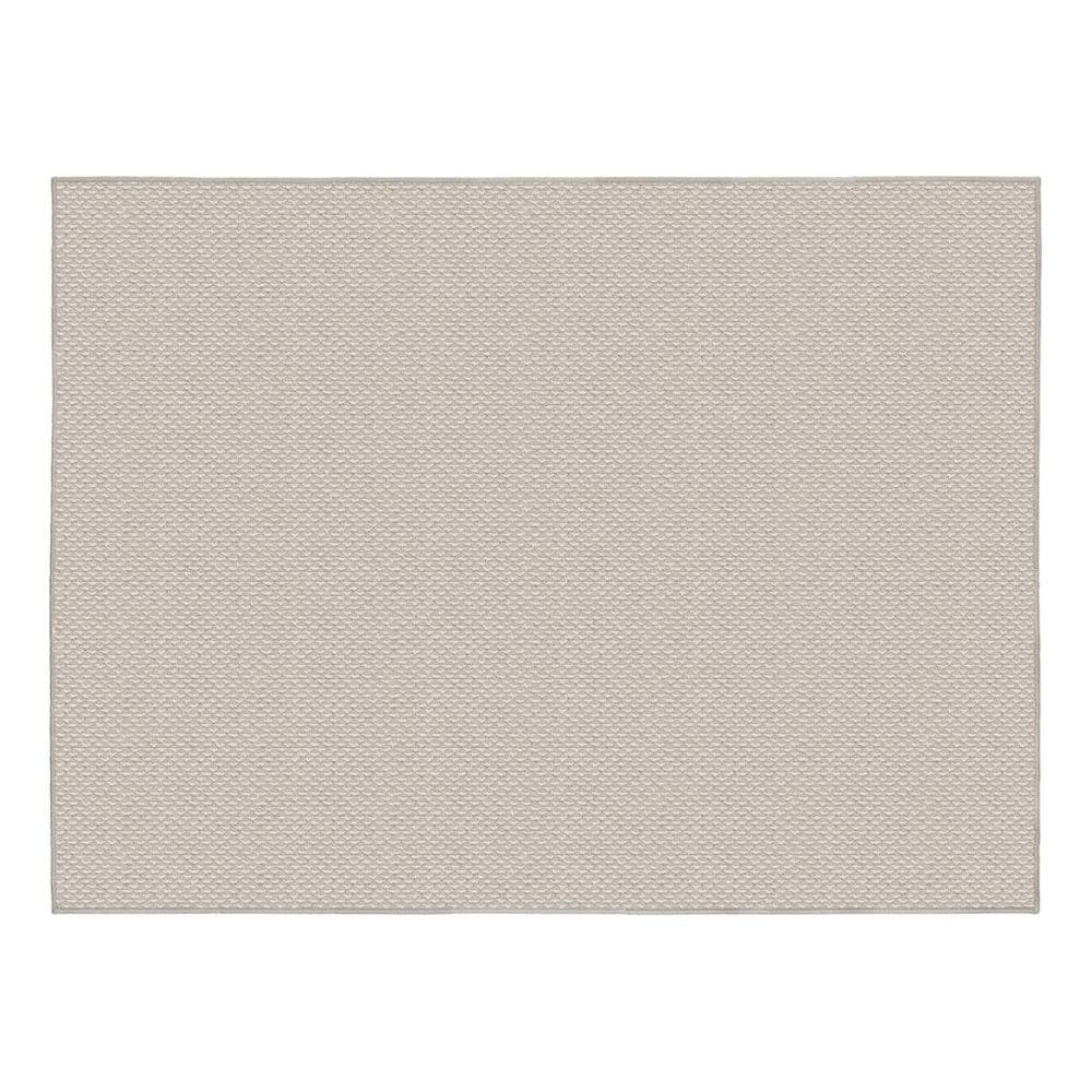 Tapete Sala 250X300Cm Atratto Mescla Areia Cinza Trama Tear